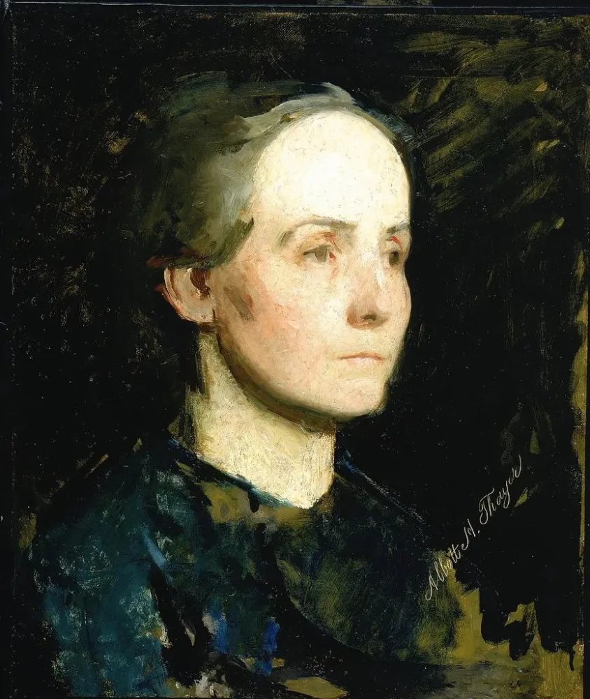 Maalaus Portrait de femme Mlle Gertrude Bloede - Abbott Handerson Thayer | Taidetuloste