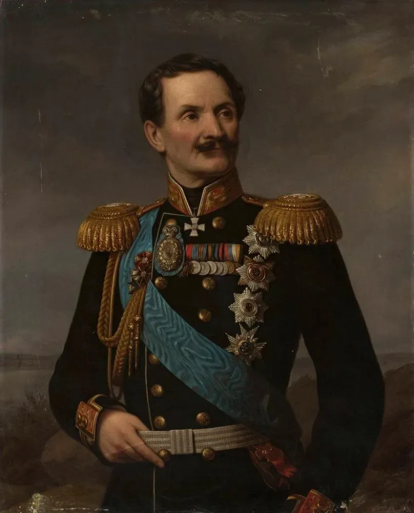 Maalaus Portrait de Friedrich Berg - Aleksander Lesser | Taidetuloste