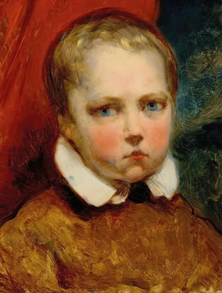 Maalaus Portrait de garçon nommé Léon - Ary Scheffer | Taidetuloste