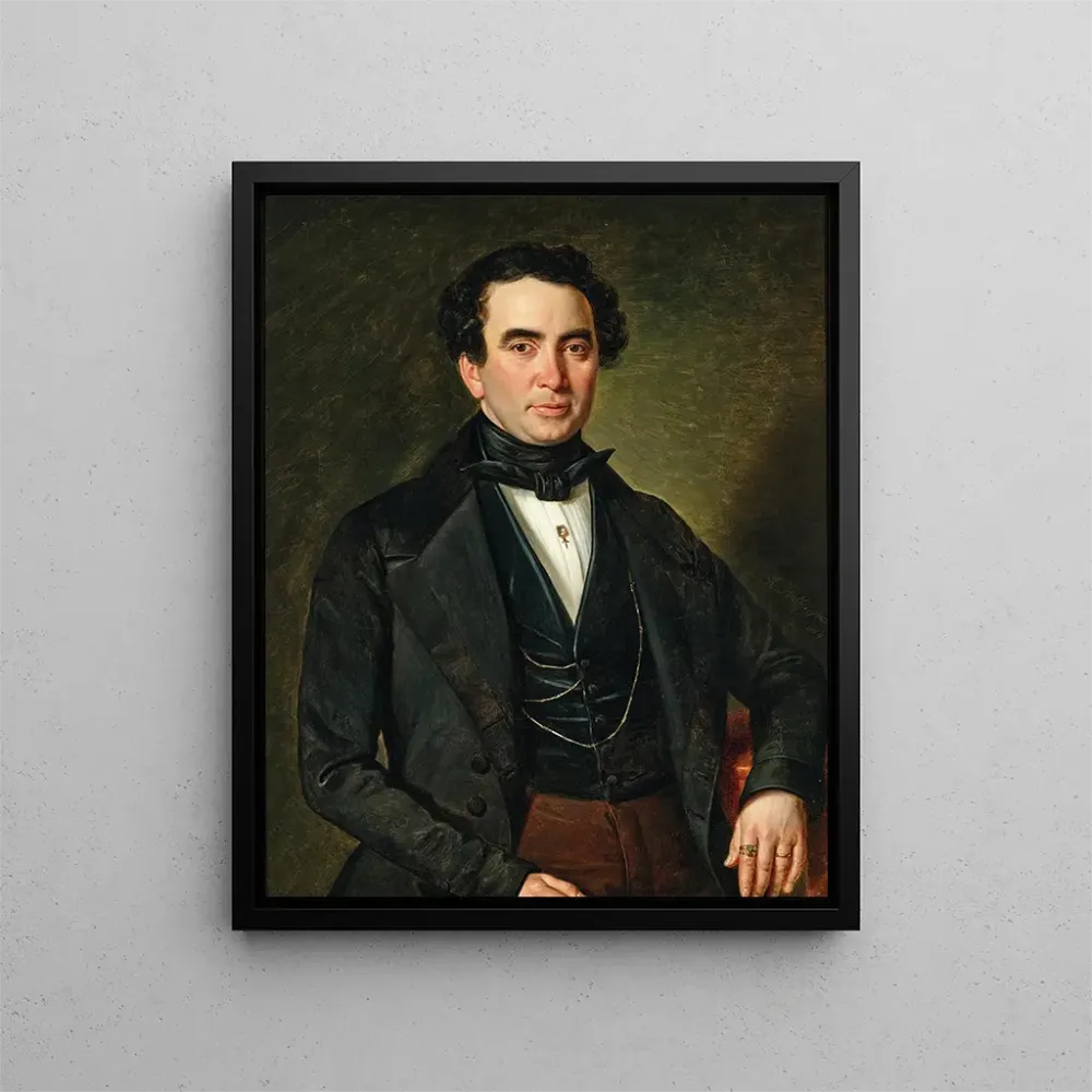 Maalaus Portrait gentleman - Andreas Hall | Taidetuloste