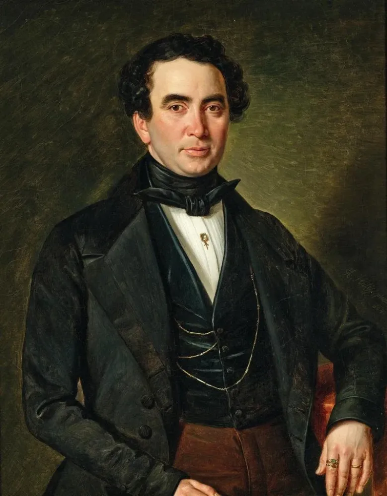 Maalaus Portrait gentleman - Andreas Hall | Taidetuloste