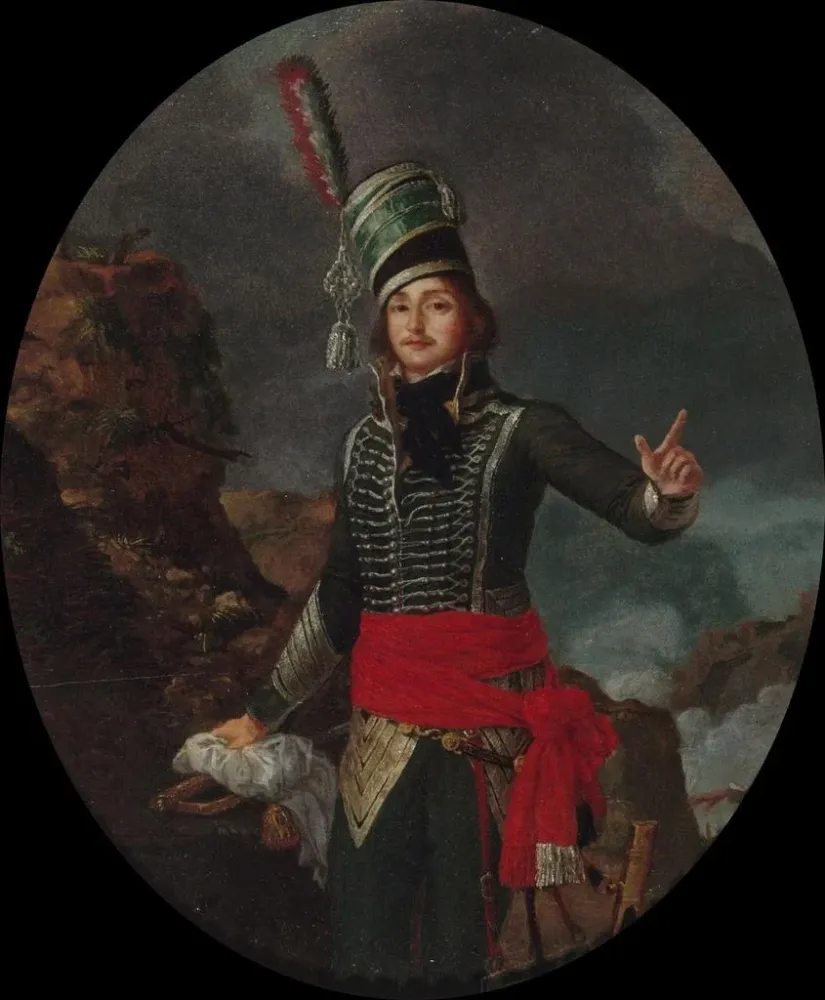 Maalaus Portrait du général François Marceau des Graviers 1769-1796 - Antoine-François Sergent | Taidetuloste