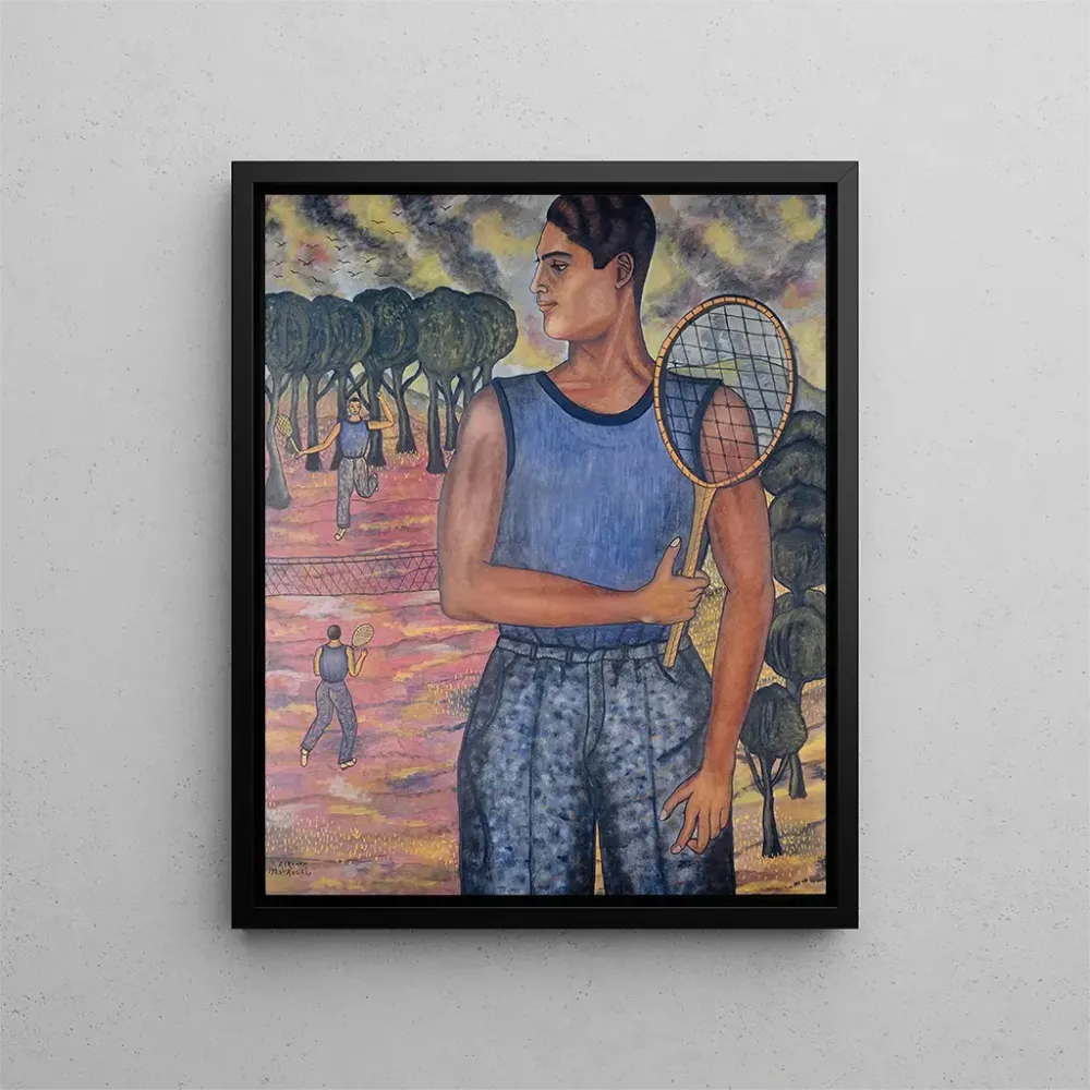 Maalaus Portrait de Hugo Tilghman, le joueur de tennis - Abraham Ángel | Taidetuloste