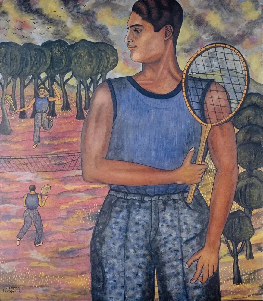 Maalaus Portrait de Hugo Tilghman, le joueur de tennis - Abraham Ángel | Taidetuloste
