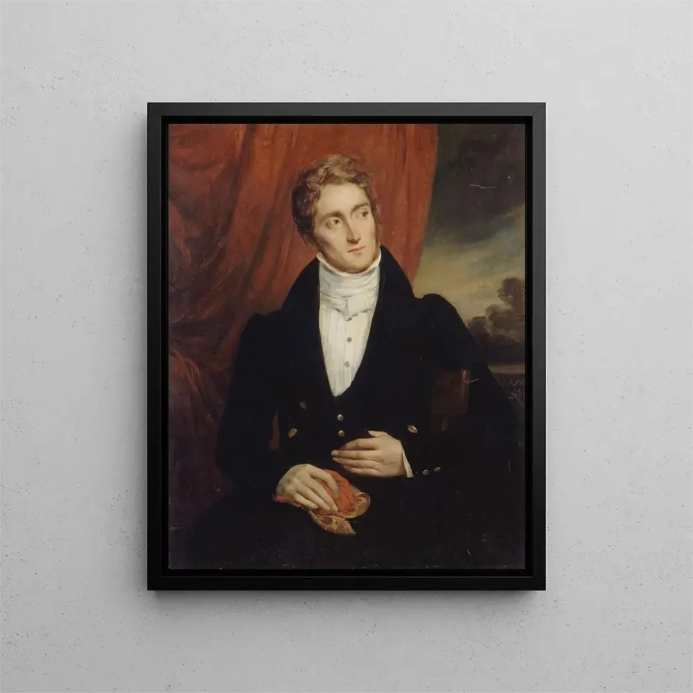 Maalaus Portrait de Jean-Georges Farcy 1800-1830 littérateur - Alexandre Marie Colin | Taidetuloste