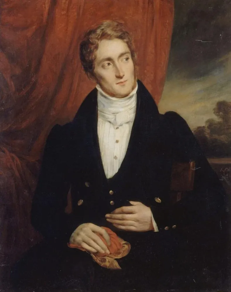 Maalaus Portrait de Jean-Georges Farcy 1800-1830 littérateur - Alexandre Marie Colin | Taidetuloste