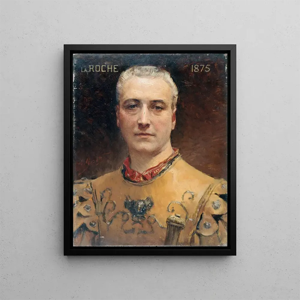 Maalaus Portrait de Jules Laroche 1841-1925 sociétaire de la Comédie Française en costume de scène - Aimé Morot | Taidetul...
