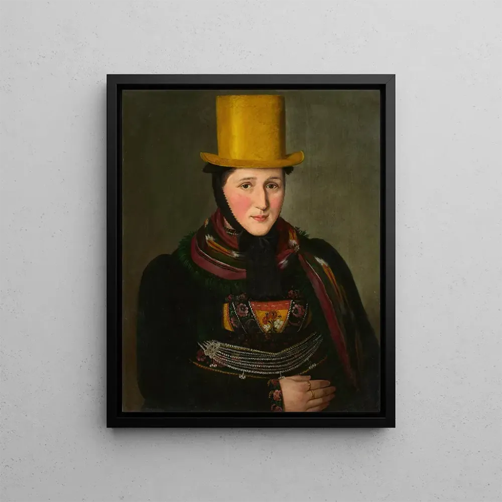 Maalaus Portrait de Katharina Werle née Rombach 1808 - 1863 - Lukas Kirner | Taidetuloste