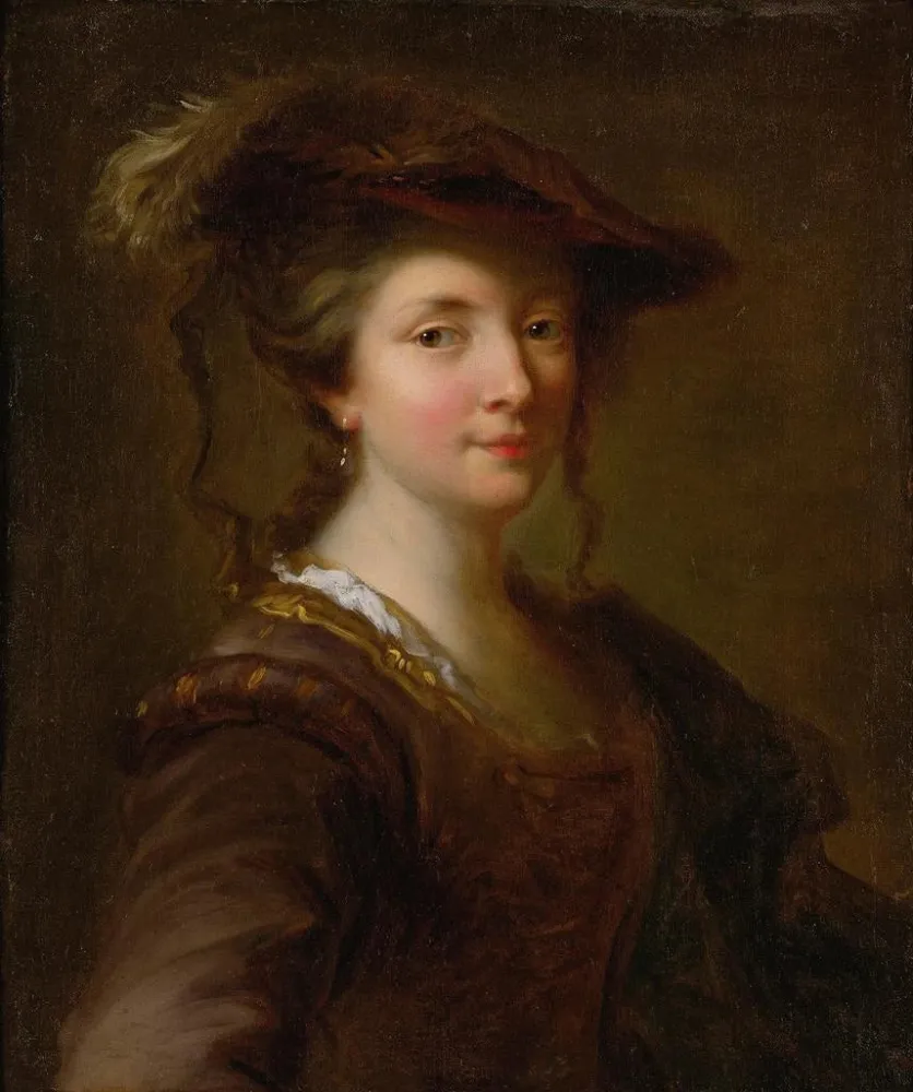Maalaus Portrait Lady Said To Be Louise Julie De Nesle Comtesse De Mailly - Alexis Grimou | Taidetuloste