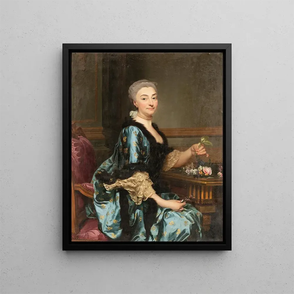 Maalaus Portrait de Marguerite de Conzié - Alexander Roslin | Taidetuloste