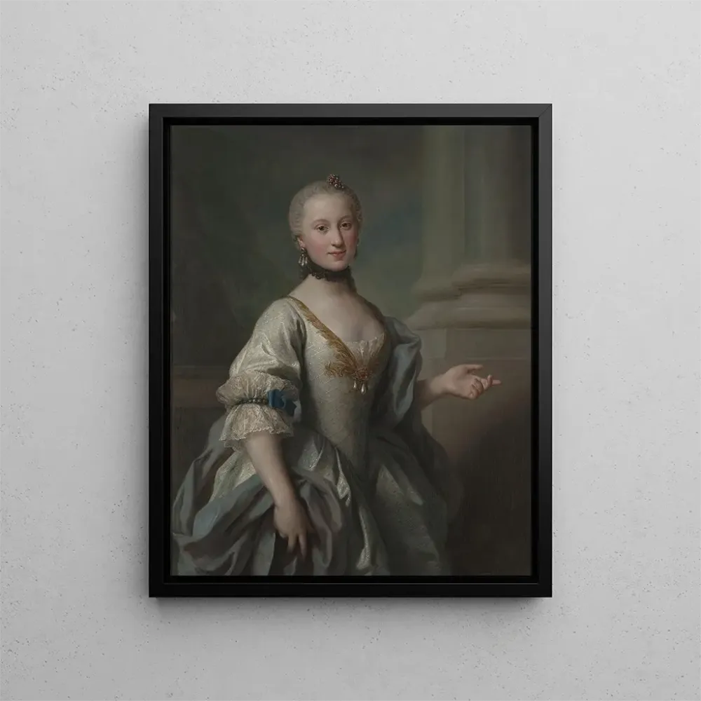 Maalaus Portrait de Maria Amalia Fryderyka Mniszech née Brühl - Anonyme | Taidetuloste