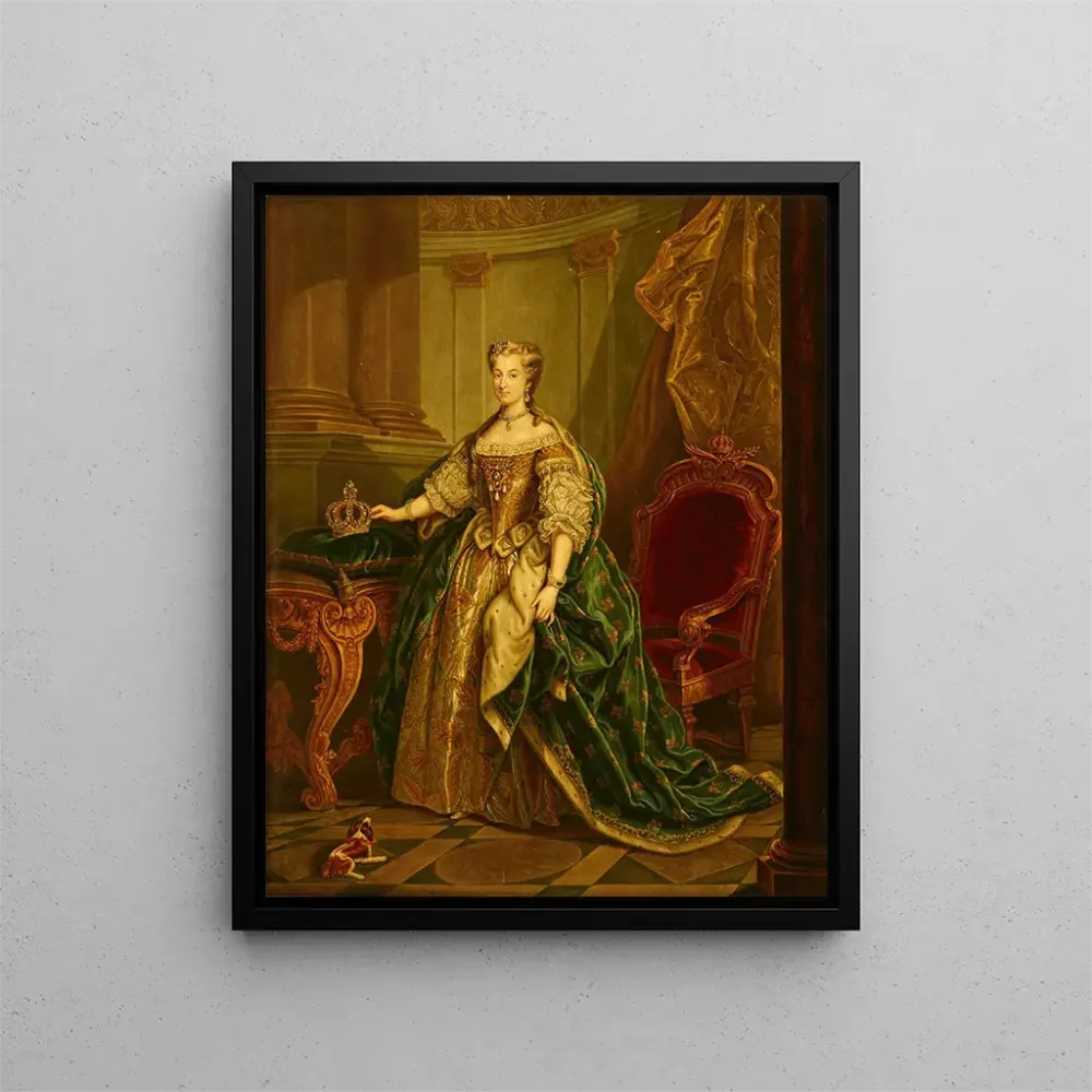 Maalaus Portrait de Maria Leszczynska - Après Jean-Baptiste van Loo | Taidetuloste