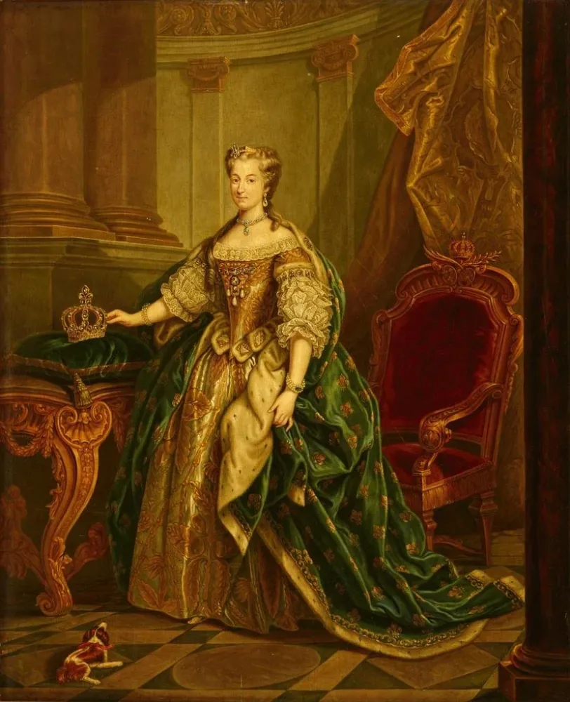 Maalaus Portrait de Maria Leszczynska - Après Jean-Baptiste van Loo | Taidetuloste