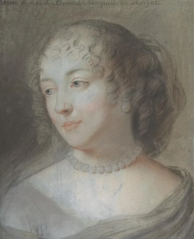Maalaus Portrait Marie de Rabutin-Chantal Marquise de Sévigné - Après Claude Lefebvre | Taidetuloste