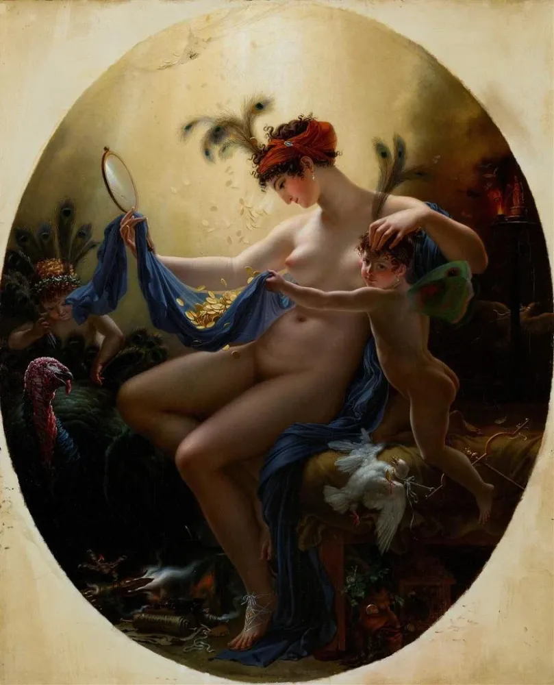 Maalaus Portrait Mlle Lange As Danae - Anne-Louis Girodet-Trioson | Taidetuloste