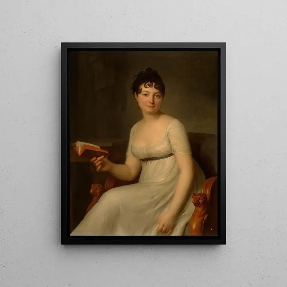Maalaus Portrait de Mme Delahaye - Antoine Vestier | Taidetuloste