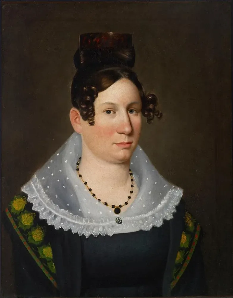 Maalaus Portrait de Mme John H. Sanders - Alexander Bradford | Taidetuloste