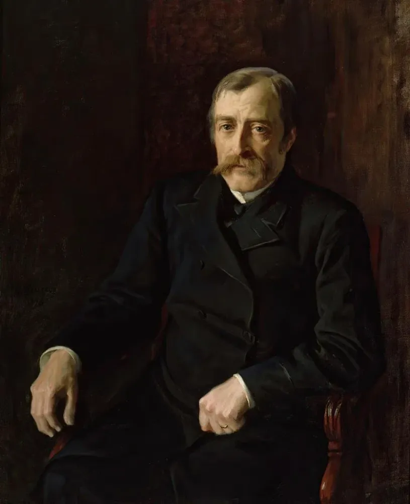 Maalaus Portrait du professeur Carl Gustav Estlander - Albert Edelfelt | Taidetuloste