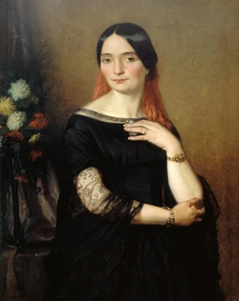 Maalaus Portrait présumé de Mlle Mars - Ary Scheffer | Taidetuloste