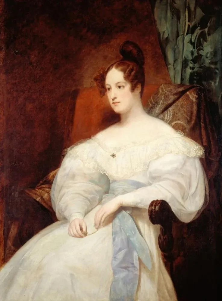 Maalaus Portrait présumé de la princesse Louise d'Orléans - Ary Scheffer | Taidetuloste