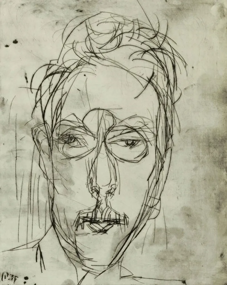 Maalaus Portrait Schaeffer I - Albert Müller | Taidetuloste