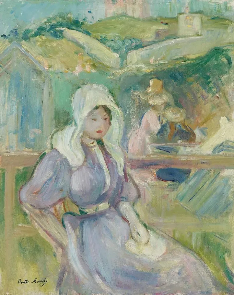 Maalaus Portrieux'n rannalla - Berthe Morisot | Taidetuloste