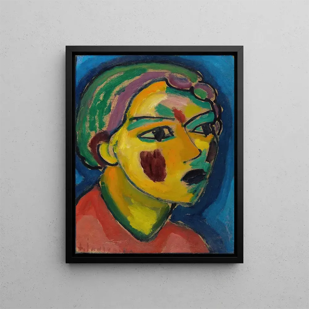 Maalaus Poète Tête Mystique - Alexej von Jawlensky | Taidetuloste