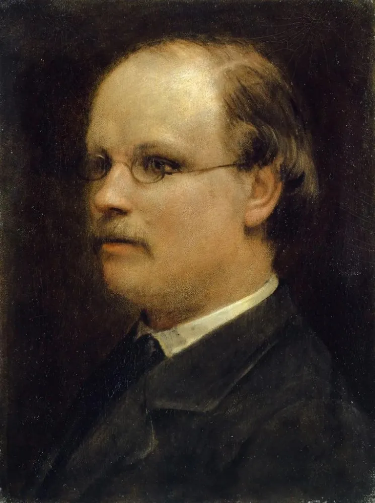 Maalaus Professor Fritz Burckhardt-Brennerin muotokuva - Arnold Böcklin | Taidetuloste