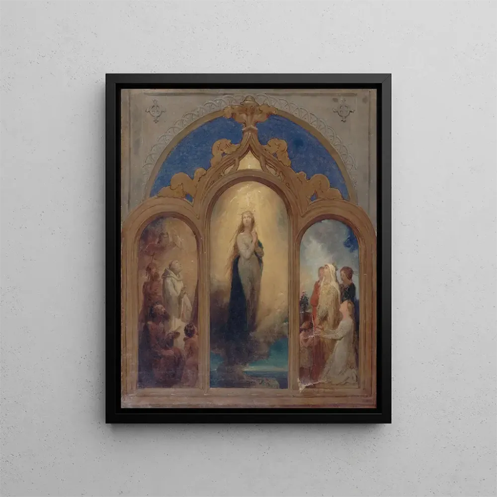 Maalaus Projekti triptykille - Ary Scheffer | Taidetuloste