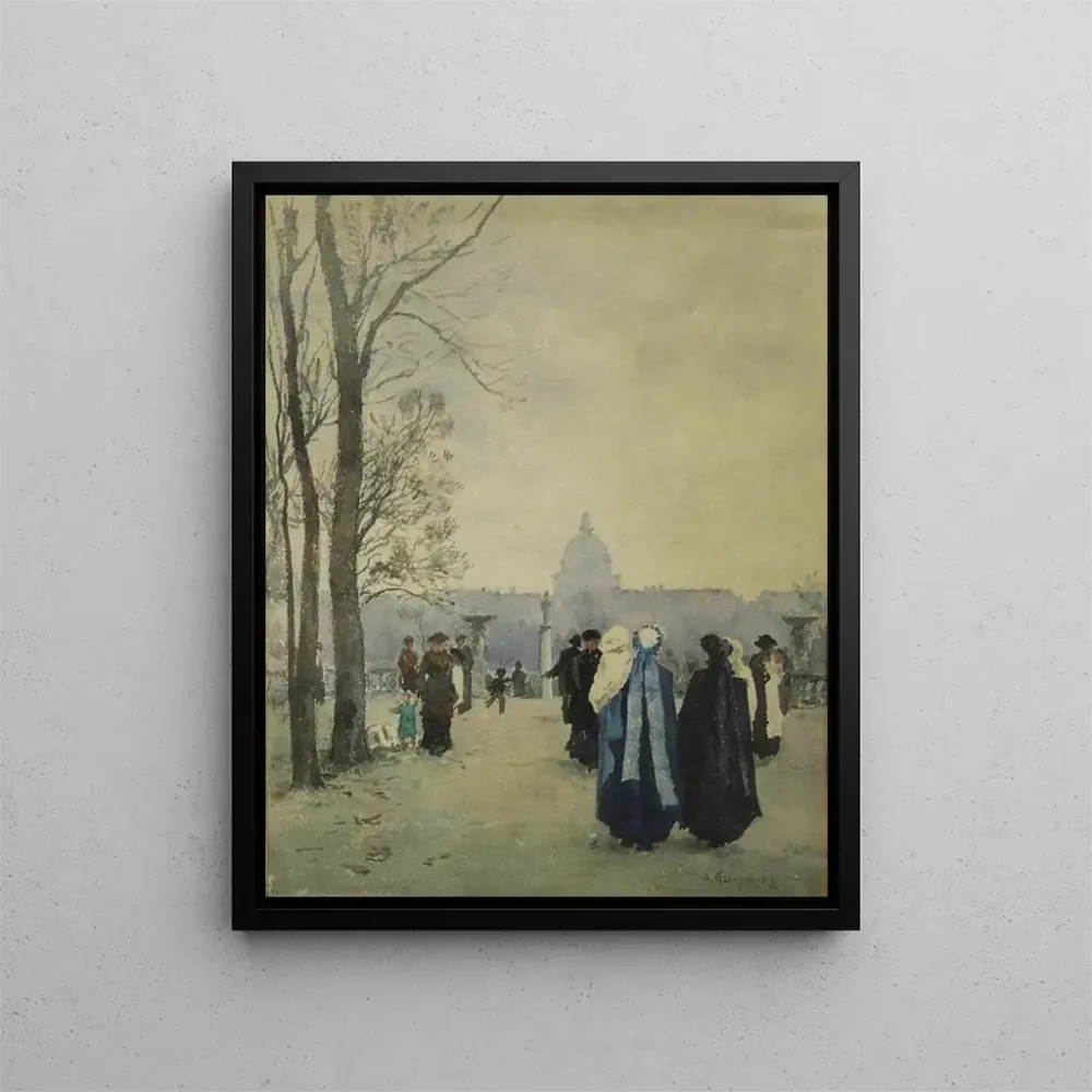 Maalaus Promenade dans le parc - Aleksander Gierymski | Taidetuloste