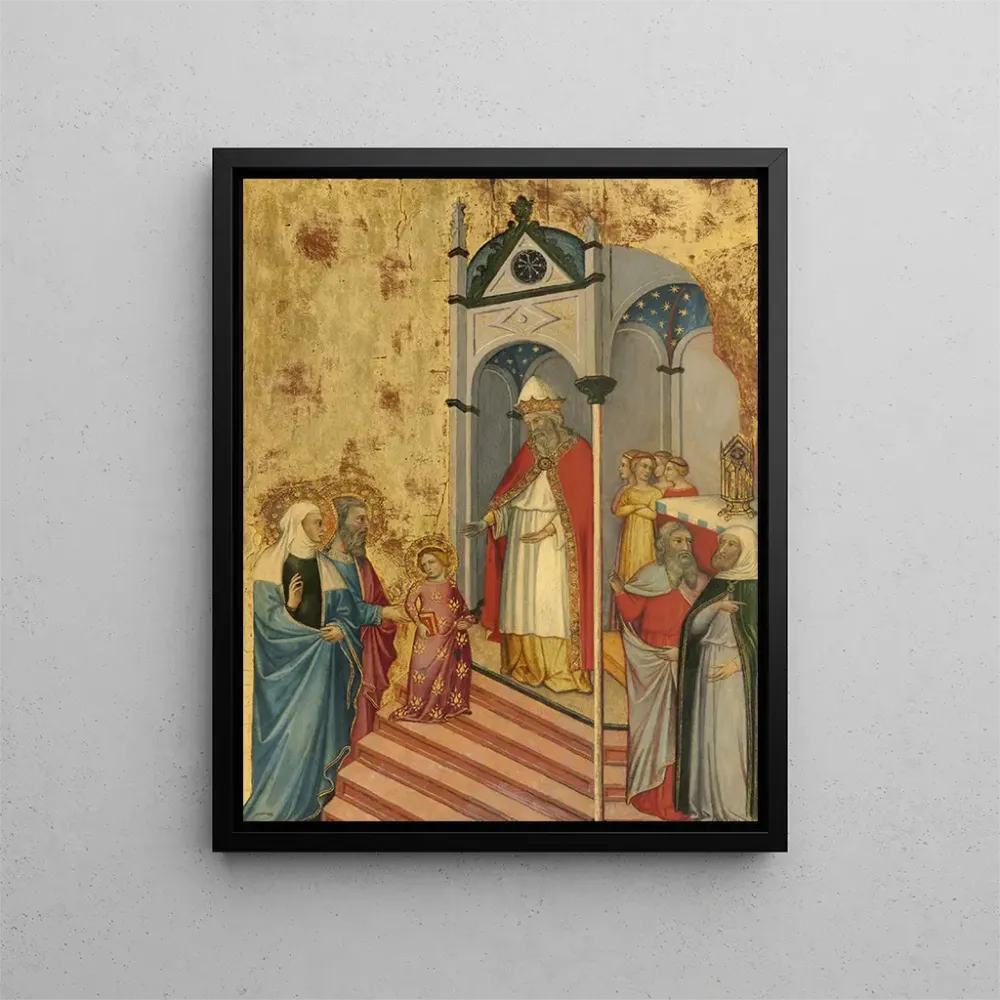 Maalaus La Présentation de la Vierge au Temple - Andrea di Bartolo | Taidetuloste