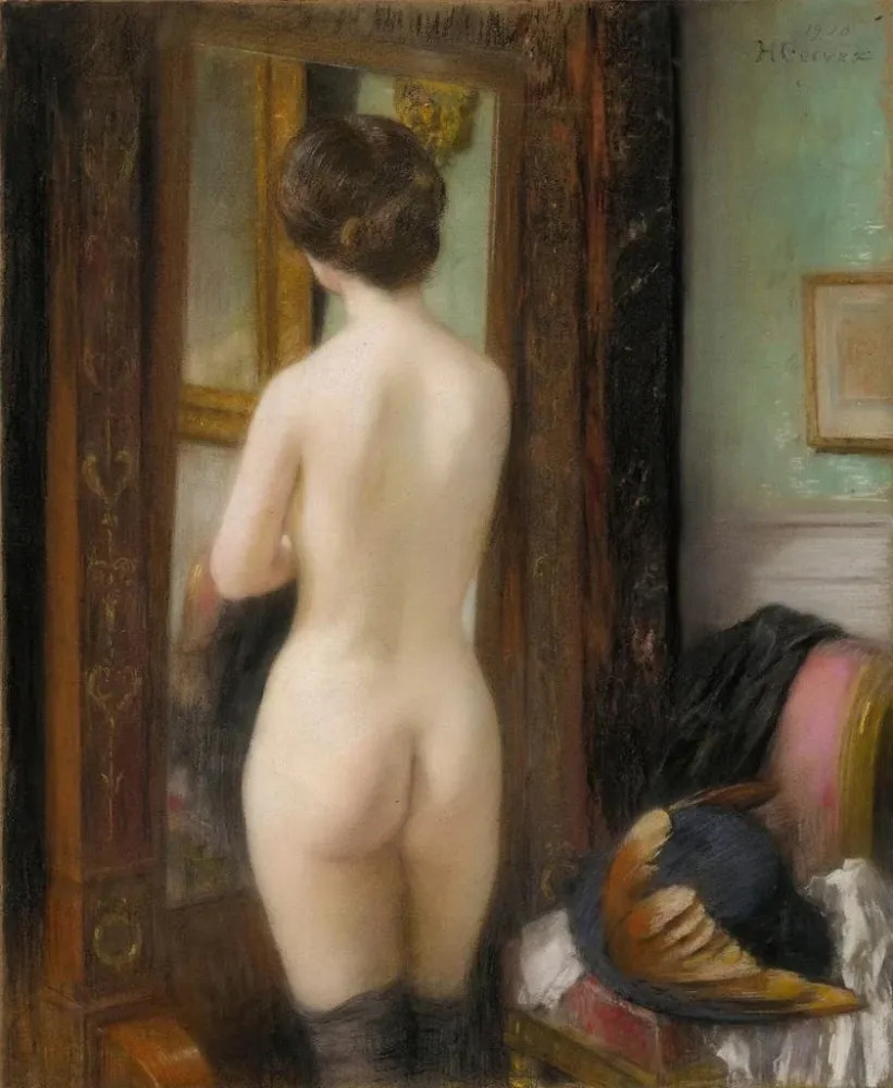 Maalaus Nu la psyché - Henri Gervex | Taidetuloste
