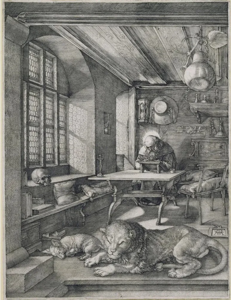 Maalaus Pyhä Hieronymus toimistossaan - Albrecht Dürer | Taidetuloste