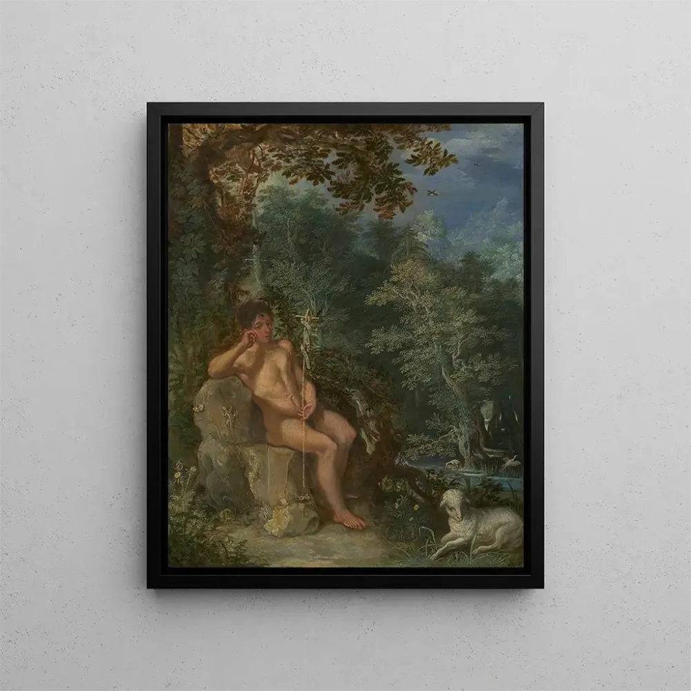 Maalaus Pyhä Johannes Kastaja autiomaassa - Adam Elsheimer | Taidetuloste
