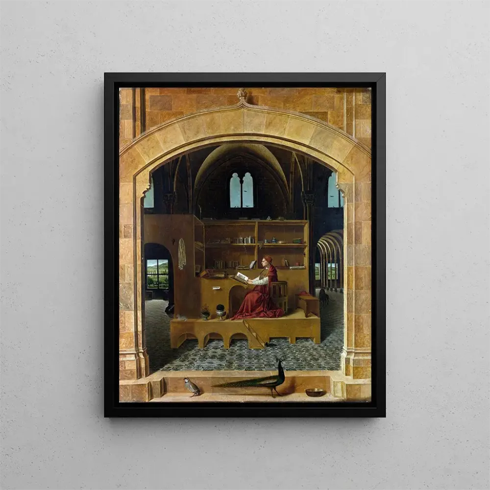 Maalaus Pyhä Jérôme työhuoneessaan - Antonello da Messina | Taidetuloste