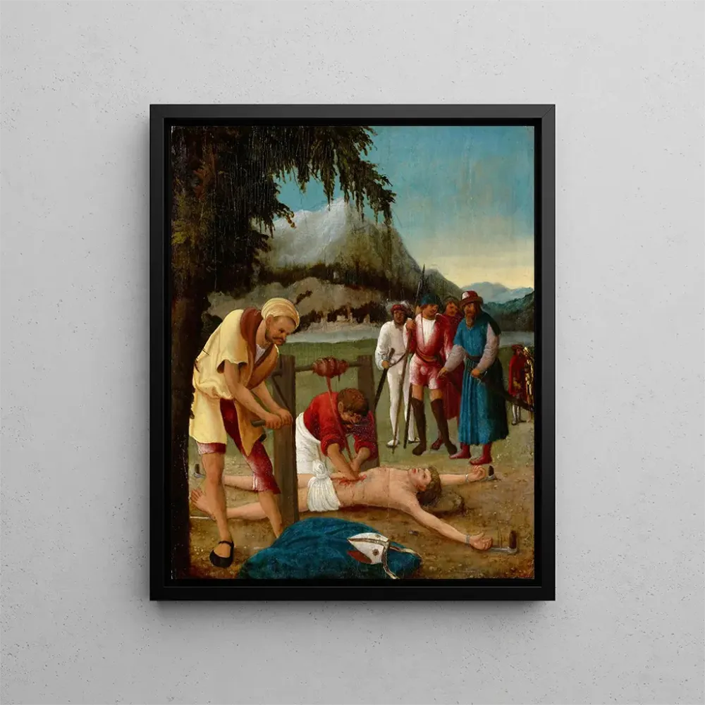 Maalaus Pyhän Erasmuksen marttyyri - Albrecht Altdorferin ateljee | Taidetuloste