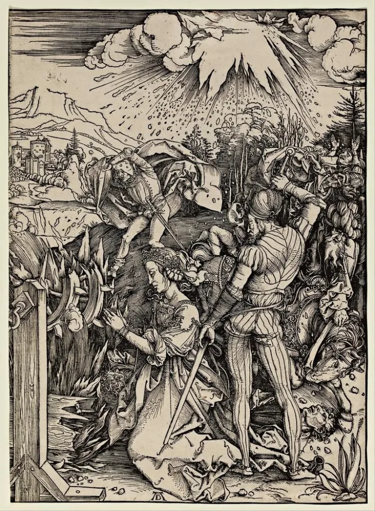 Maalaus Pyhän Katariina Aleksandriyalaisen marttyyrius - Albrecht Dürer | Taidetuloste