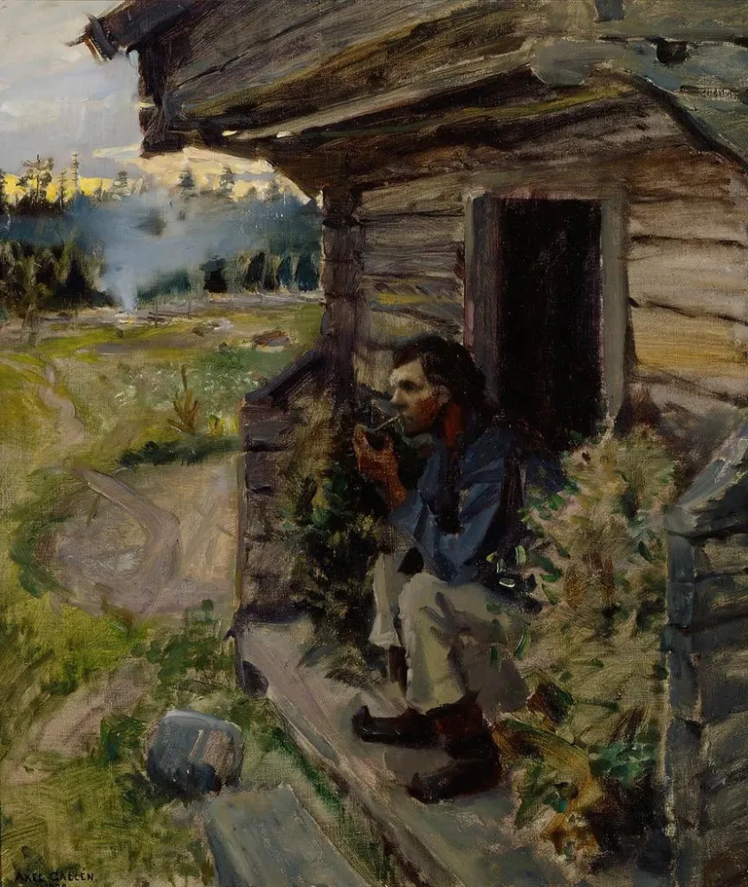 Maalaus Rauhallinen ilta - Akseli Gallen-Kallela | Taidetuloste