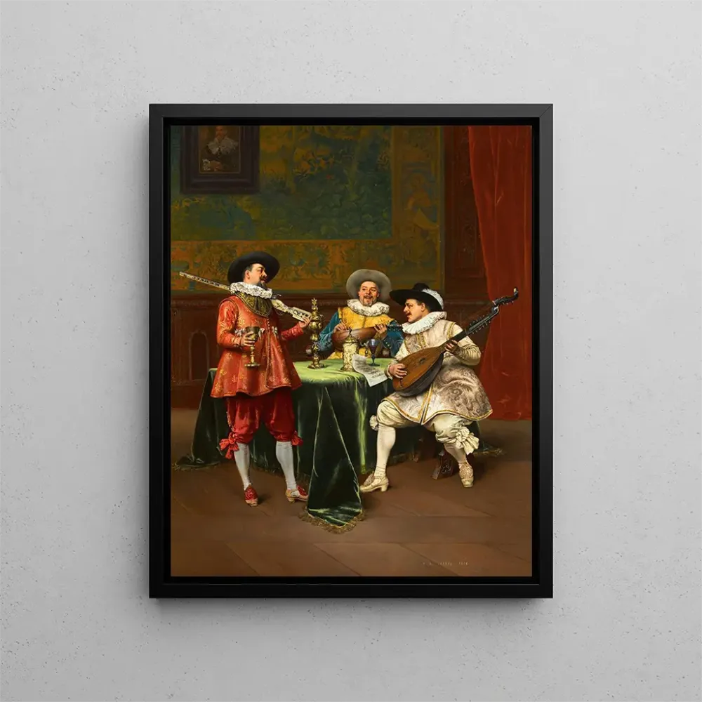 Maalaus Le récital - Adolphe Alexandre Lesrel | Taidetuloste