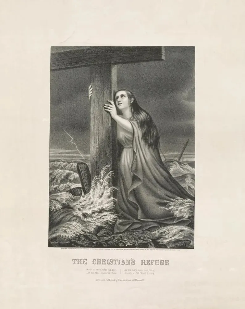 Maalaus Le Refuge des chrétiens - Currier Ives | Taidetuloste