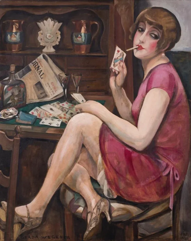 Maalaus Reine des cœurs - Gerda Wegener | Taidetuloste