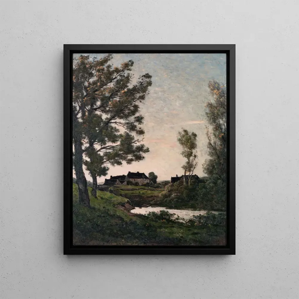 Maalaus La Rigole Saint - Privé - Henri - Joseph Harpignies | Taidetuloste