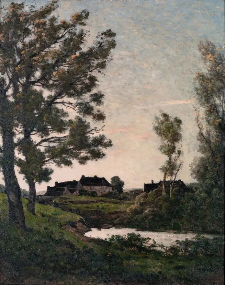 Maalaus La Rigole Saint - Privé - Henri - Joseph Harpignies | Taidetuloste