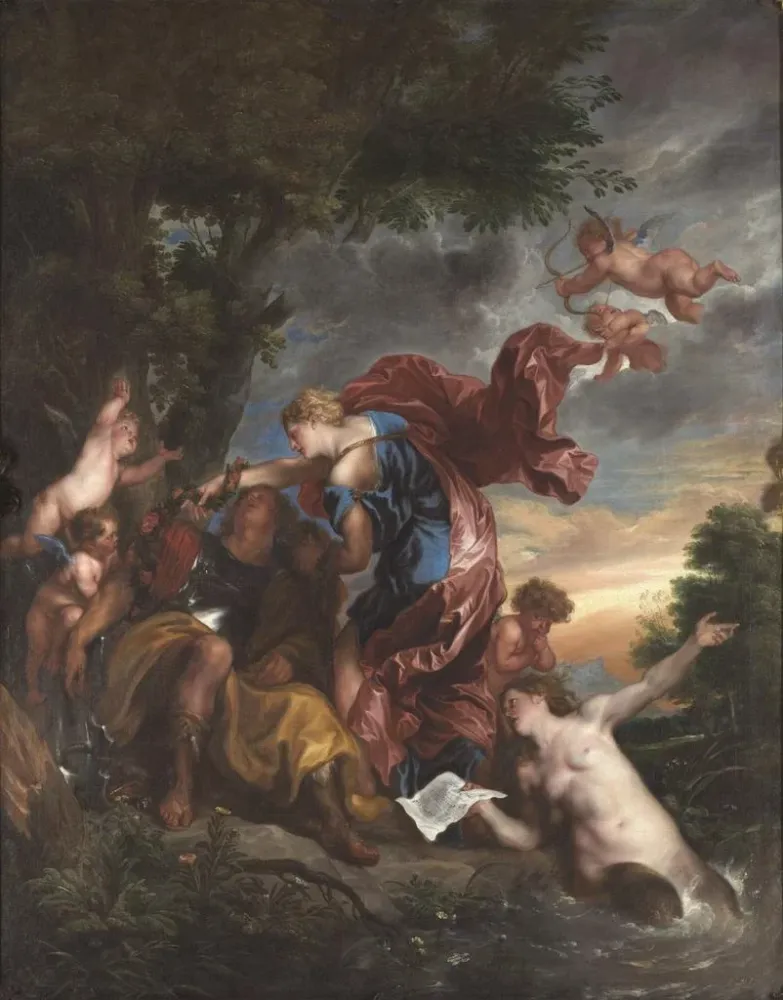 Maalaus Rinaldo ja Armida - Antoine van Dyck | Taidetuloste