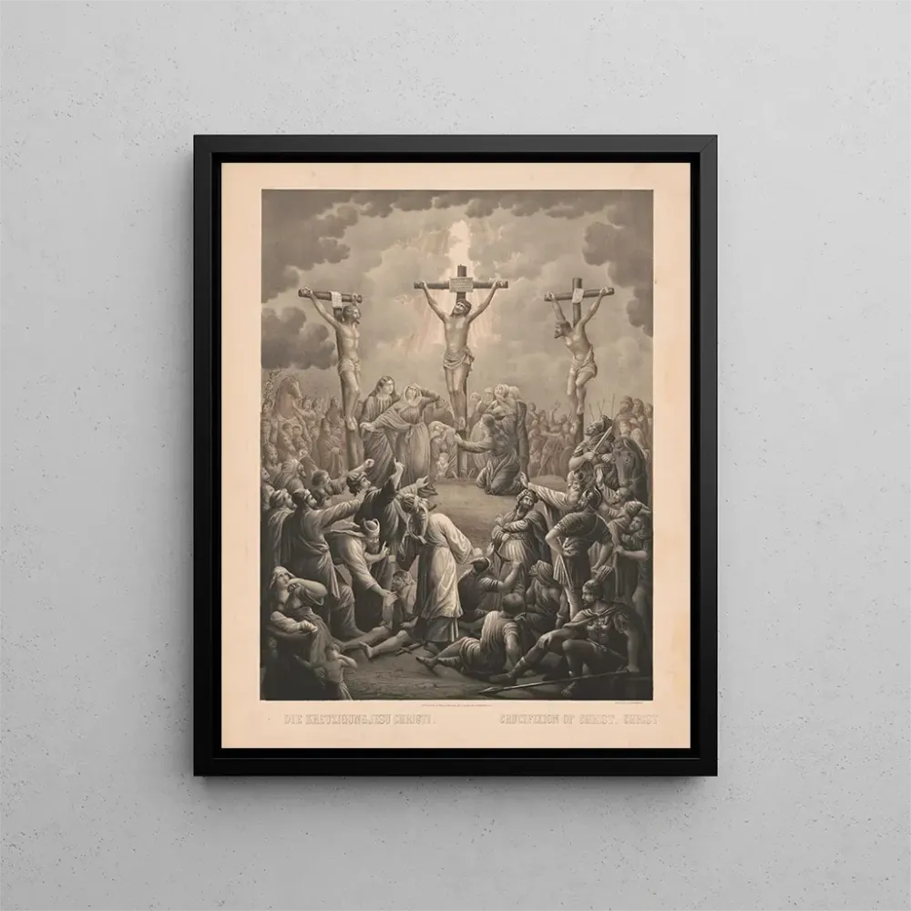 Maalaus Ristiinnaulitseminen Kristus - Beck Pauli Lith | Taidetuloste