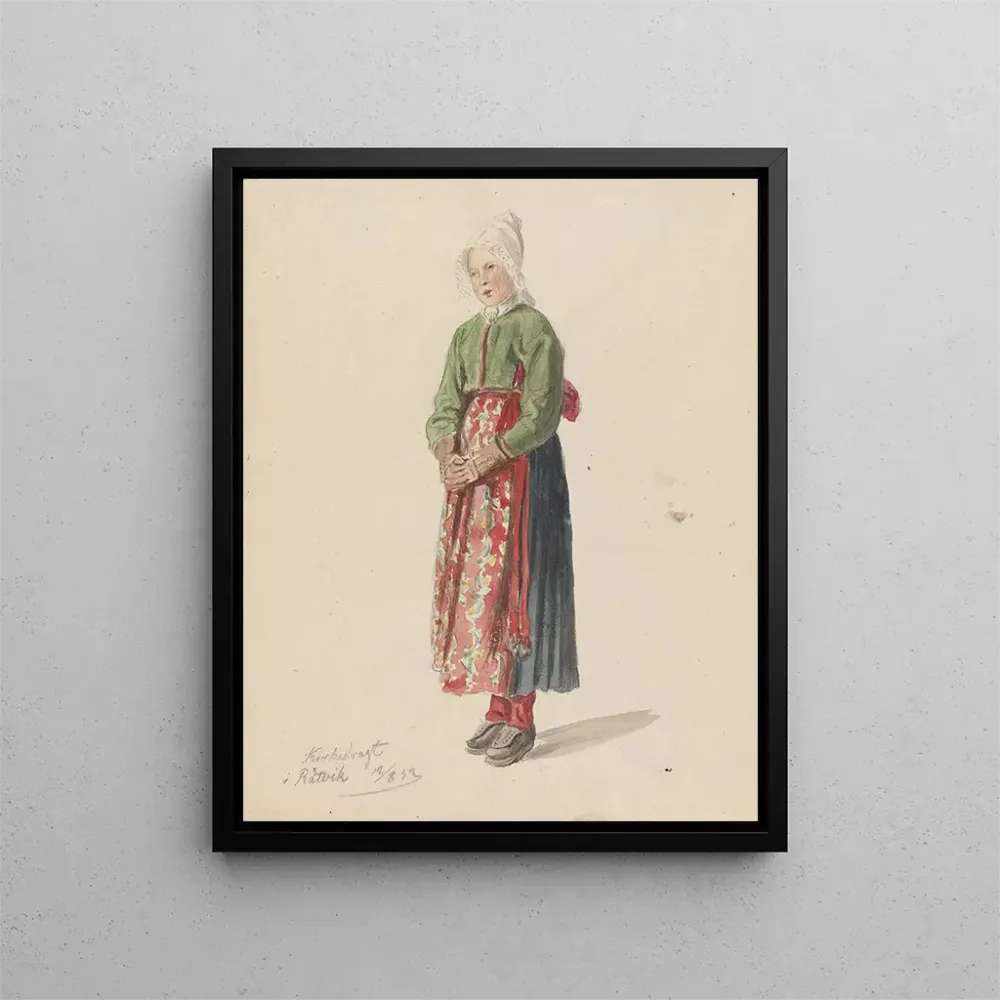 Maalaus Robe d'église Rättvik - Adolph Tidemand | Taidetuloste