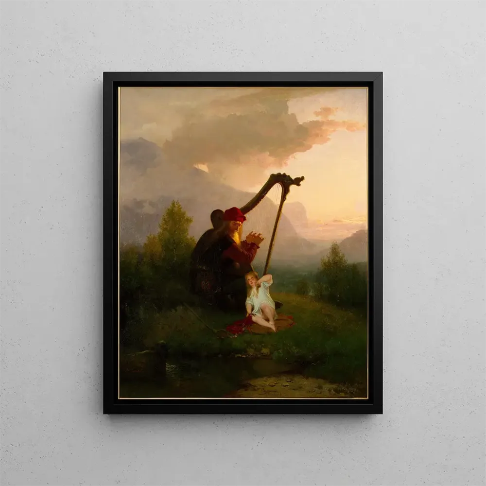 Maalaus Le roi Heimer et Aslög - August Malmström | Taidetuloste
