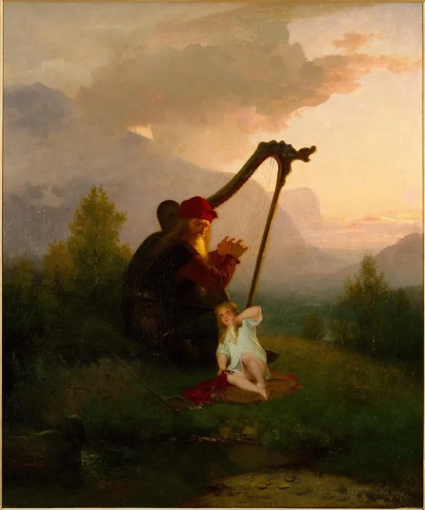 Maalaus Le roi Heimer et Aslög - August Malmström | Taidetuloste