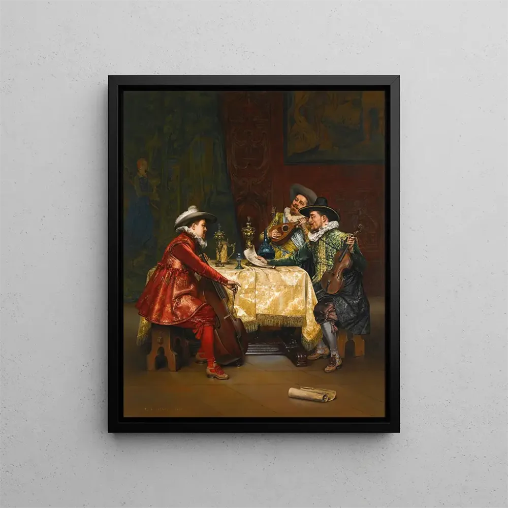 Maalaus La répétition - Adolphe Alexandre Lesrel | Taidetuloste