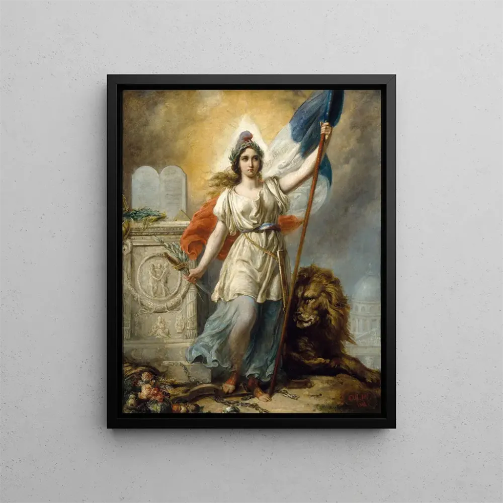 Maalaus La République luonnos 1848 kilpailuun - Alexandre Marie Colin | Taidetuloste